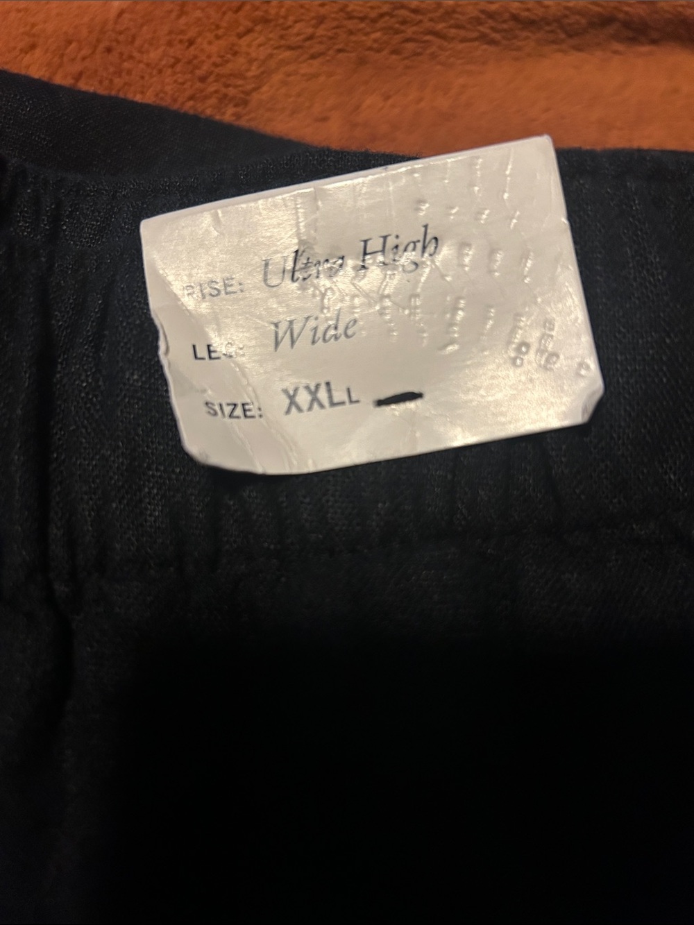 NWT Abercrombie & Fitch Ultra High Rise Wide Leg 55% Linen Pants | Size XXL Long - Picture 5 of 5